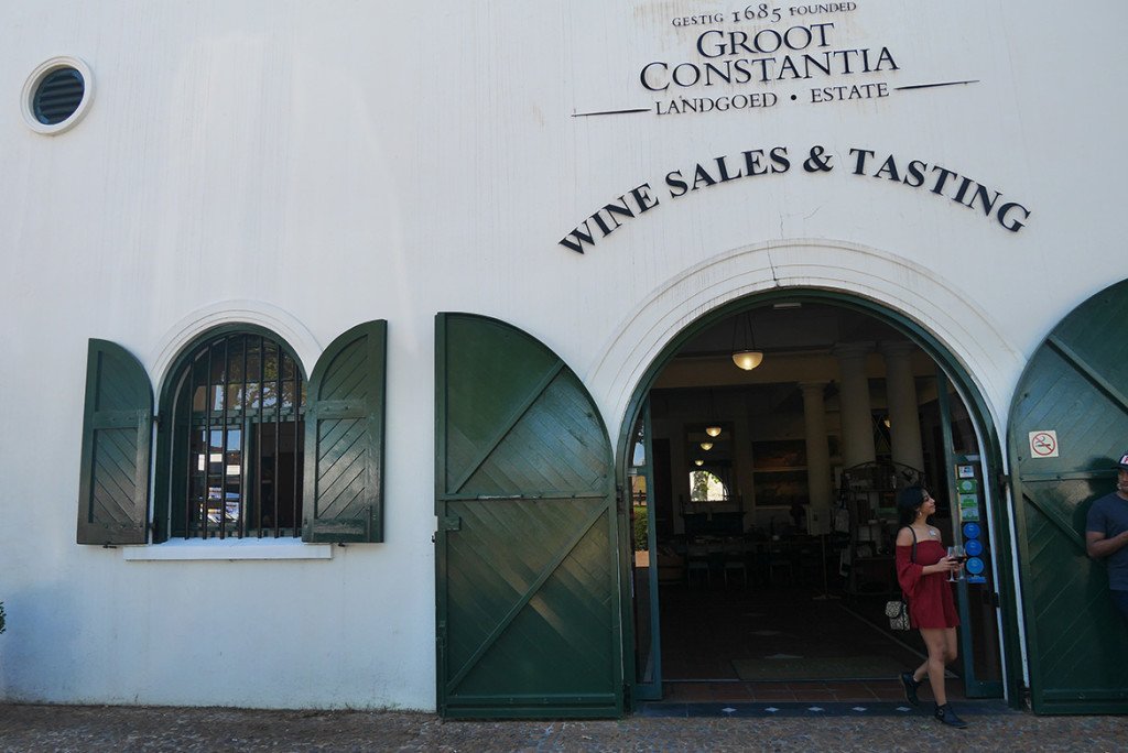 Degustação na vinícola Groot Constantia, perto de Cape Town