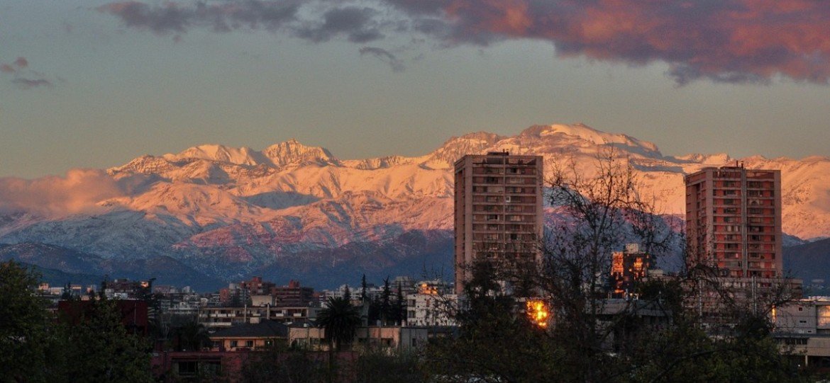 montanhas nevadas santiago Chile