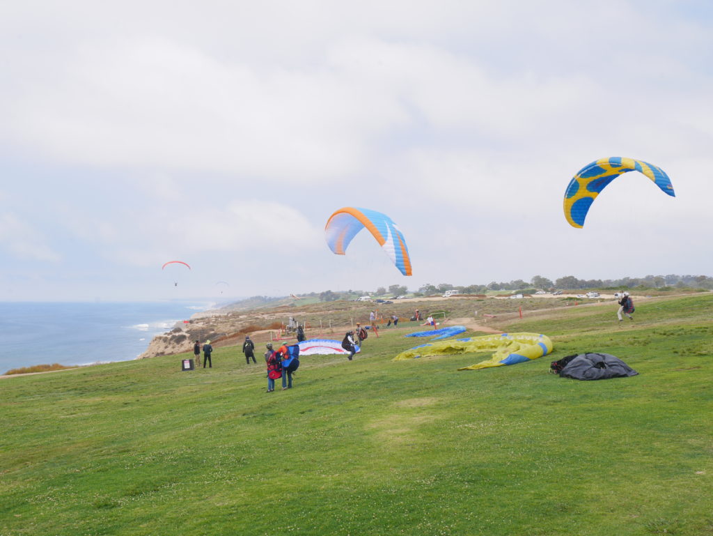 Paraglide na Blacks beach, em San Diego