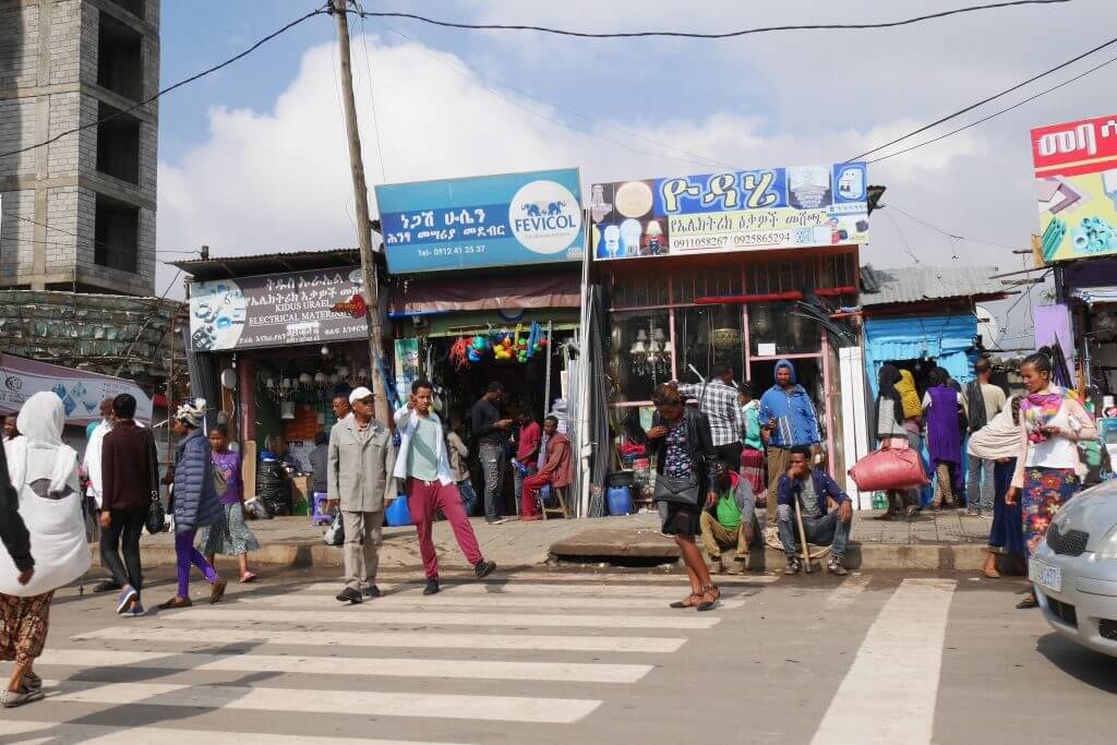 Shola Market em Adis Abeba
