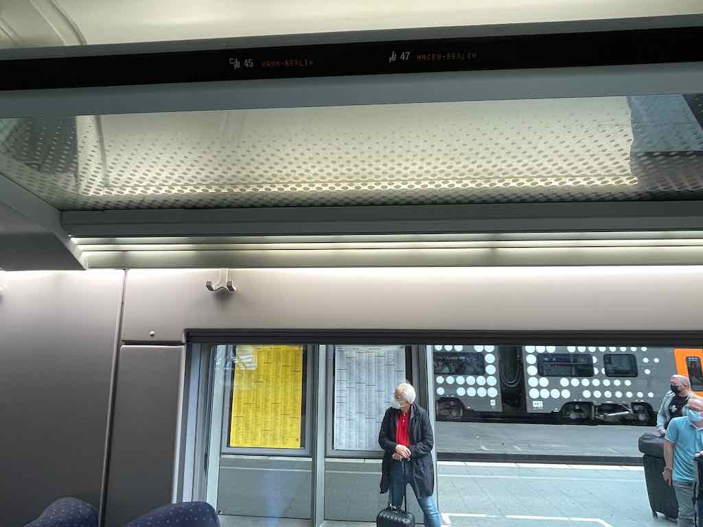 Reserva de assentos no trem alemão