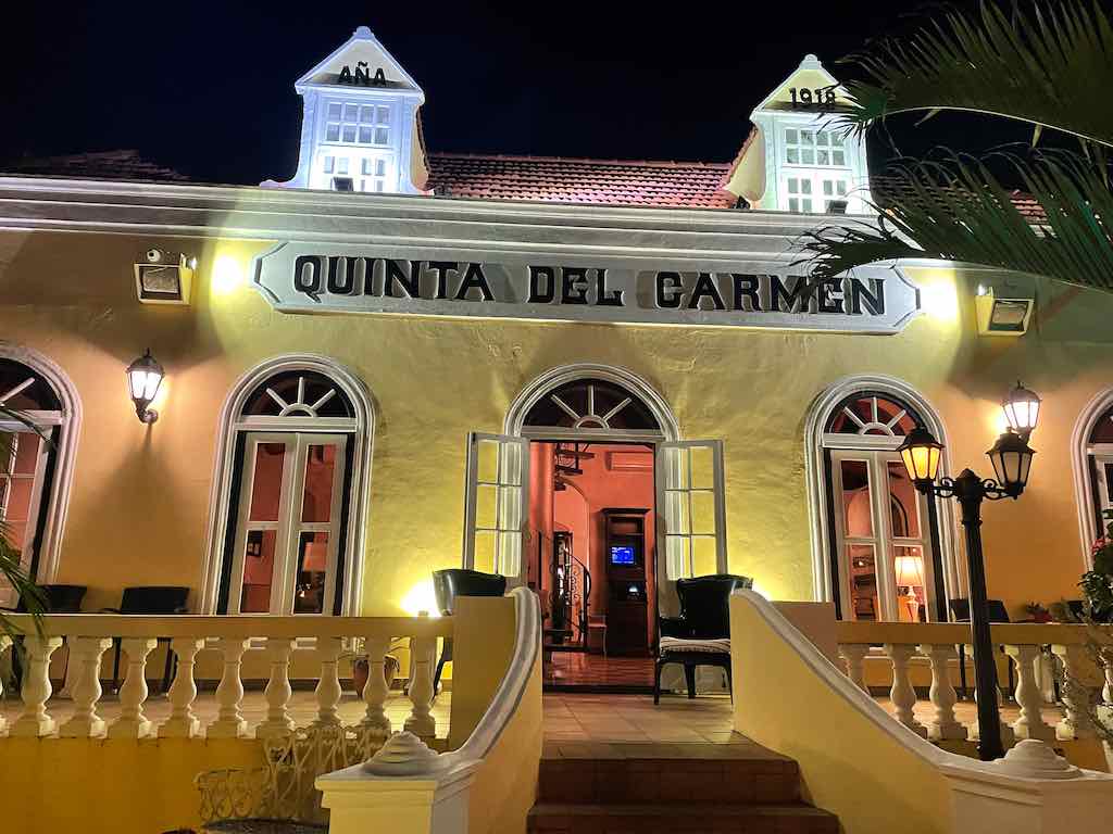 Aruba restaurante Quinta del Carmen
