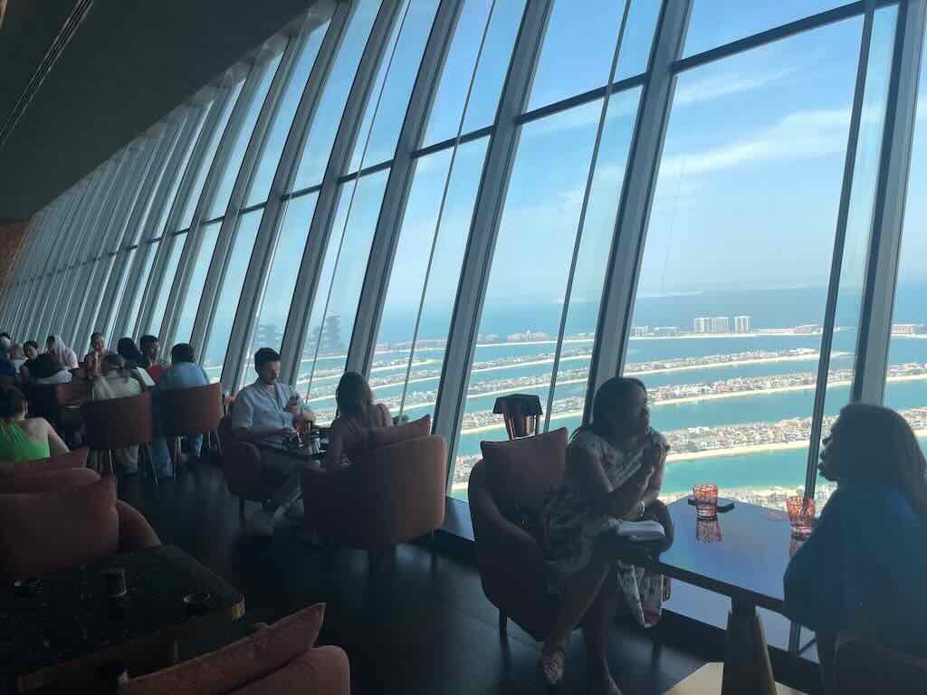 Vista em Dubai restaurante