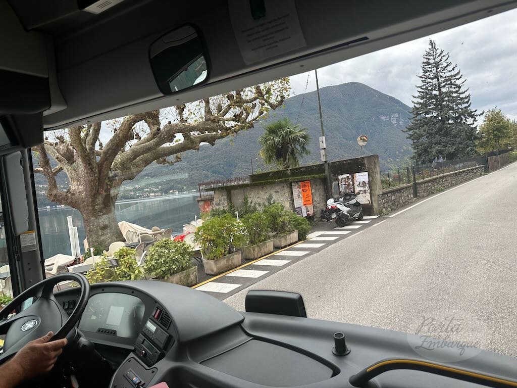 Onibus do Bernina Express para Lugano